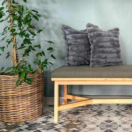 Faux Fur Cushion – Soft, Textured & Stylish