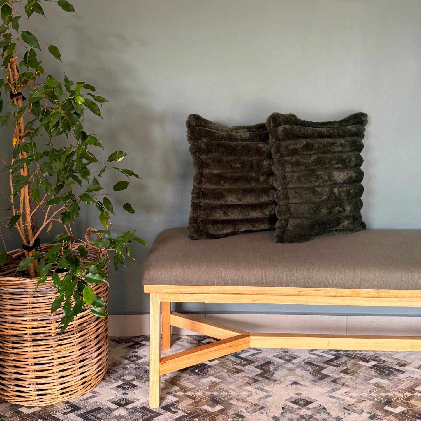 Faux Fur Cushion – Soft, Textured & Stylish