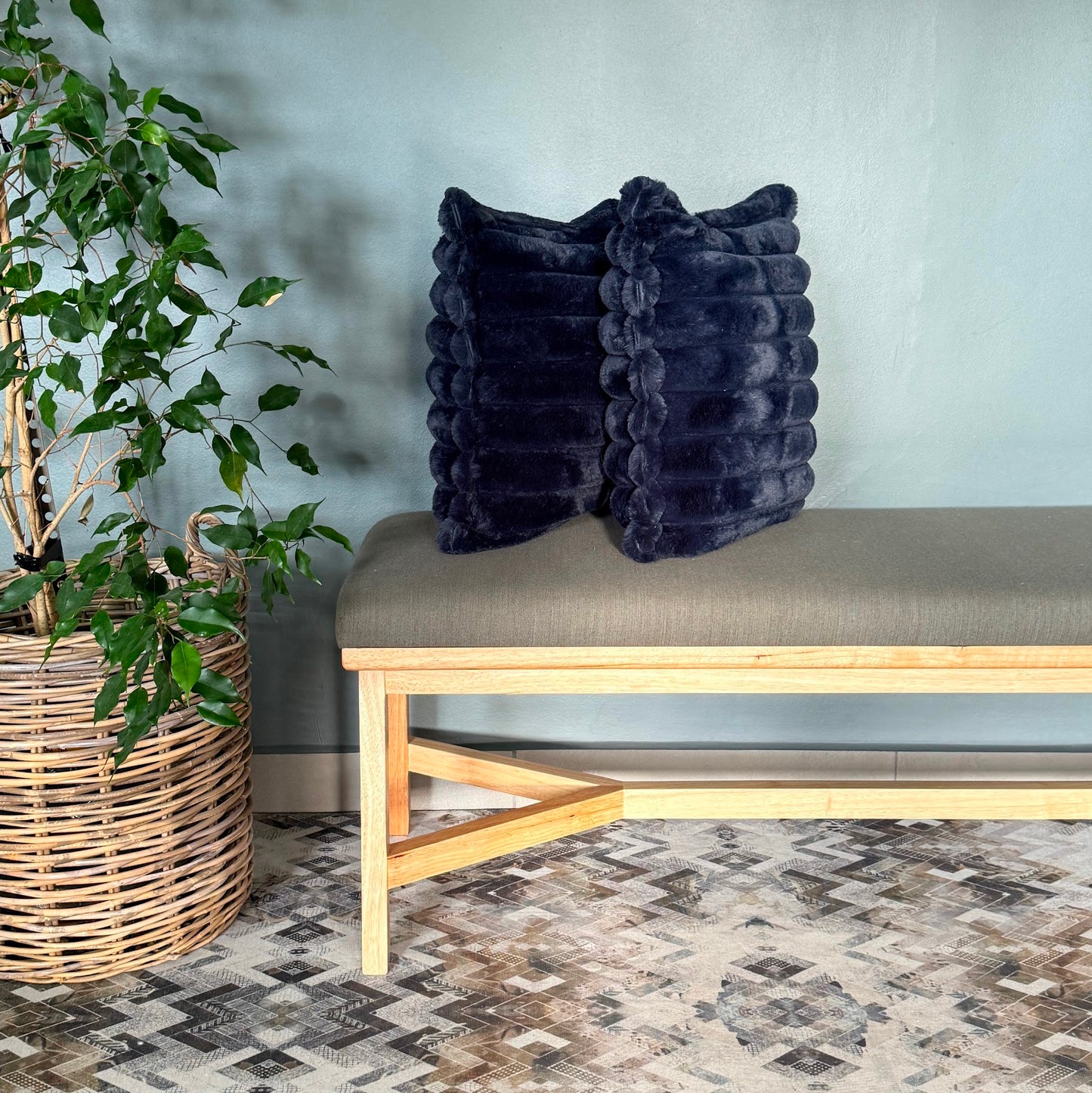 Faux Fur Cushion – Soft, Textured & Stylish