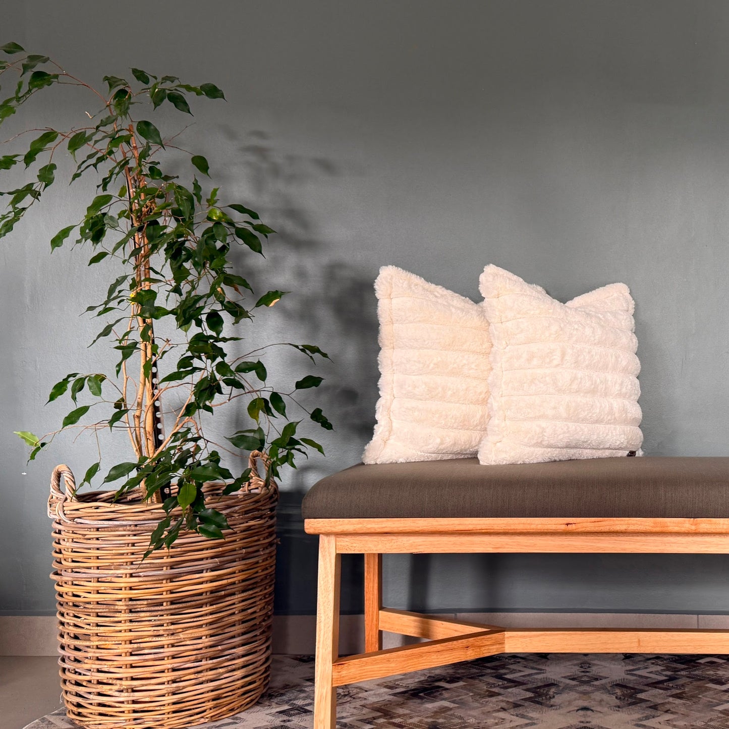 Faux Fur Cushion – Soft, Textured & Stylish