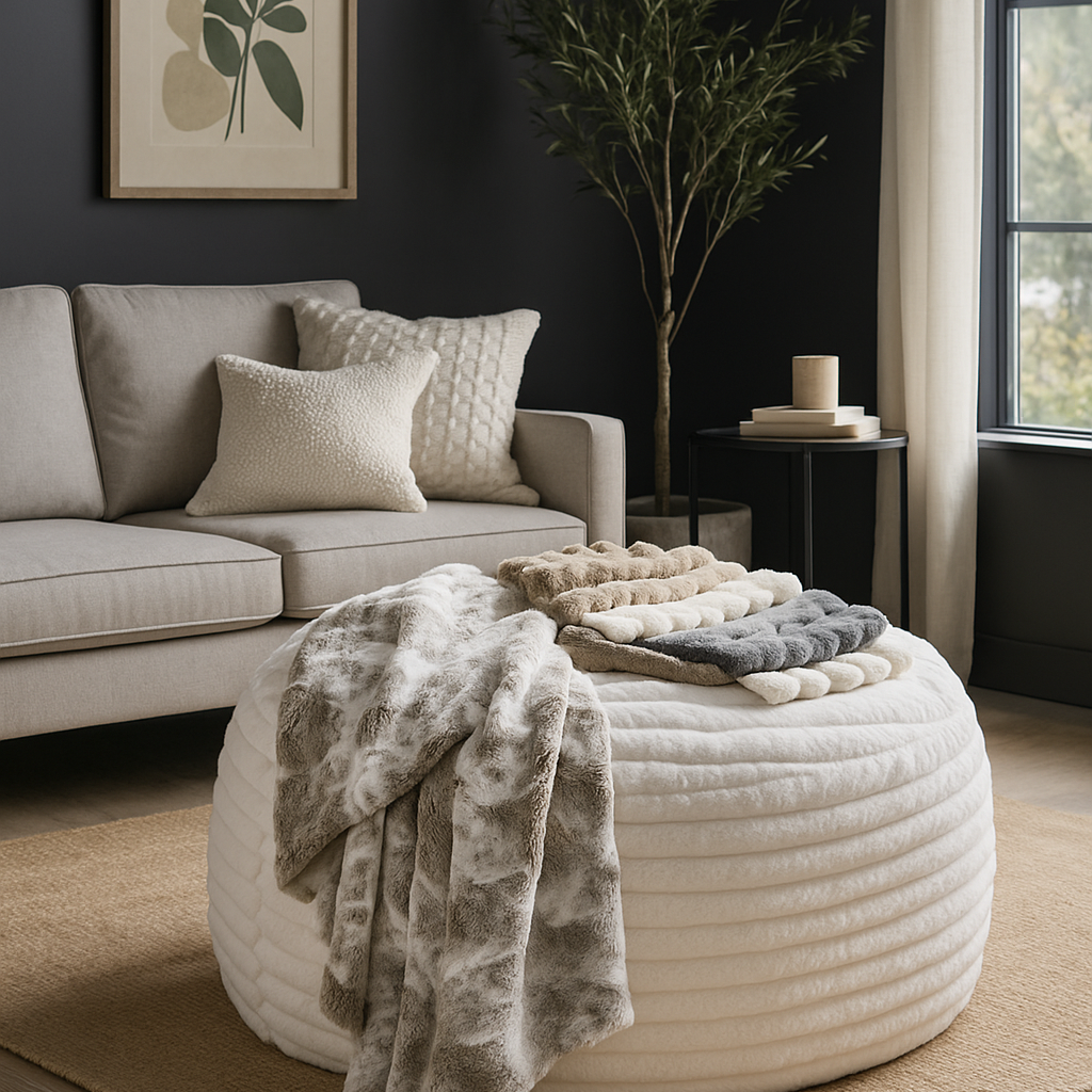 Winter Fur Beanbag