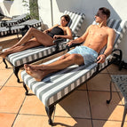 100mm / Carbon and White Stripe