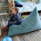 Small / Aqua Corduroy