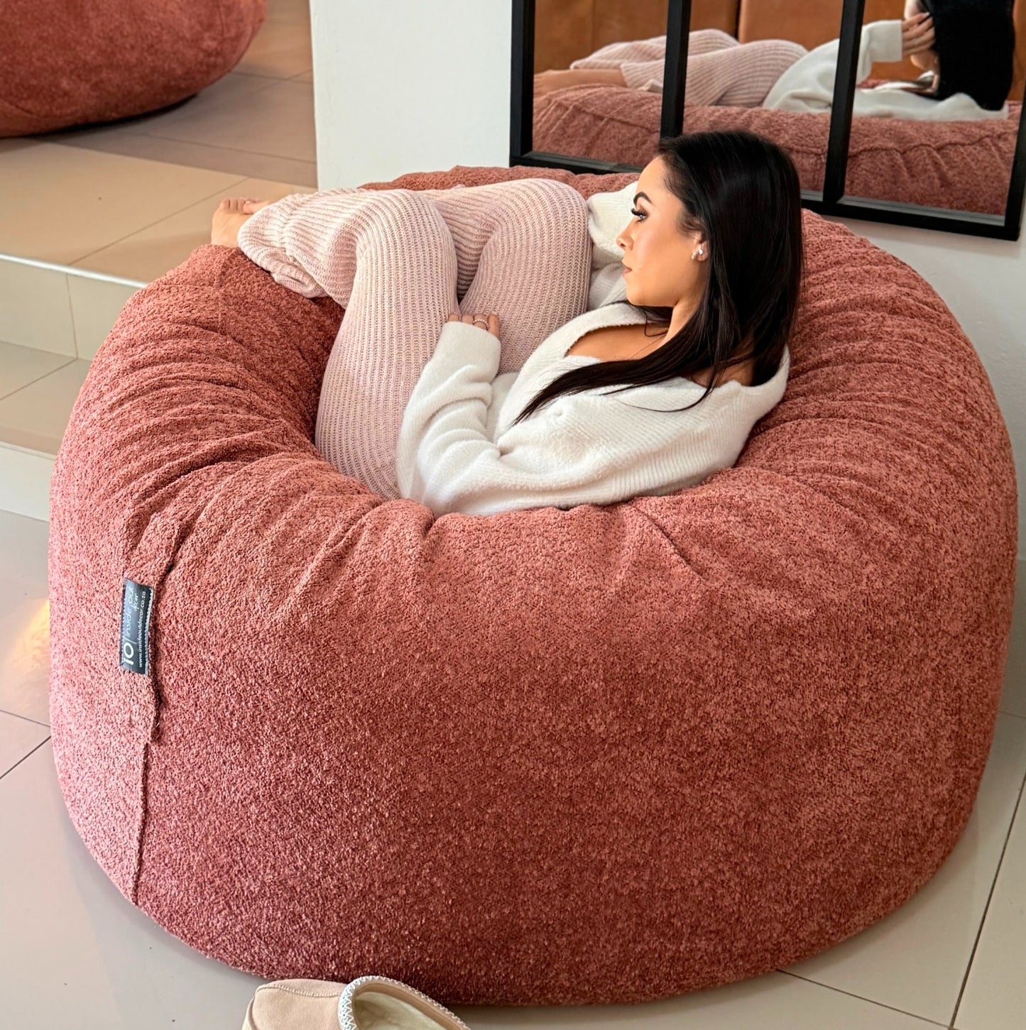 Boucle Beanbag Chair