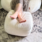 Ivory / Foot Pouffe