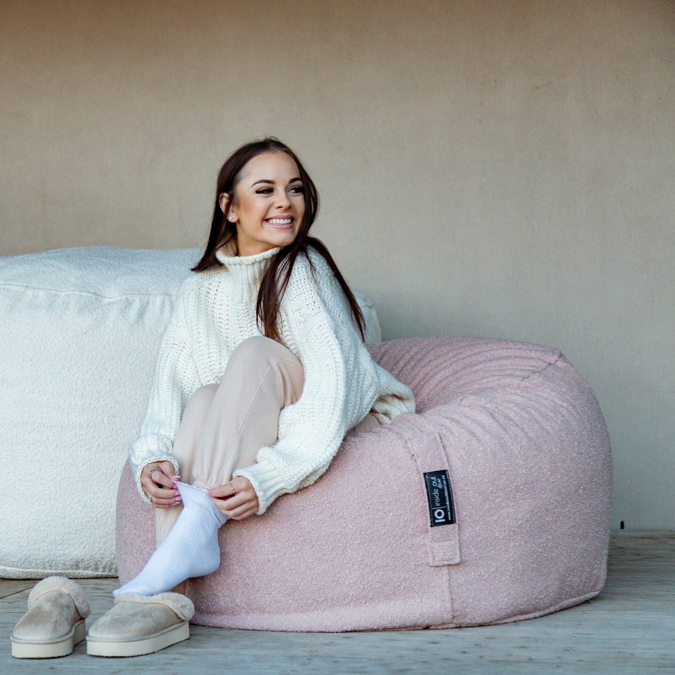 Boucle Beanbag Chair