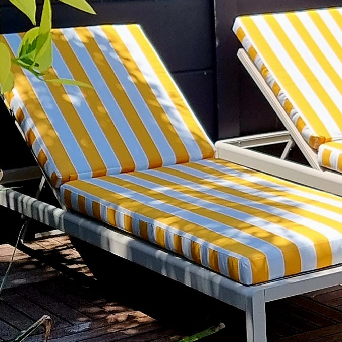 Yellow sun best sale lounger cushions