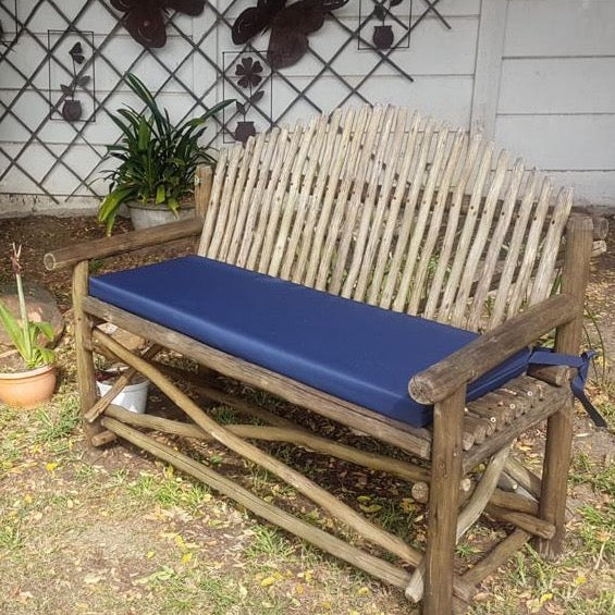 Long outdoor bench cheap cushions